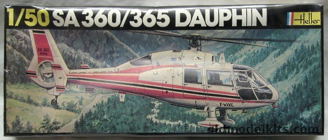 Heller 1/50 SA-360 or SA-365 Dauphin, 483 plastic model kit